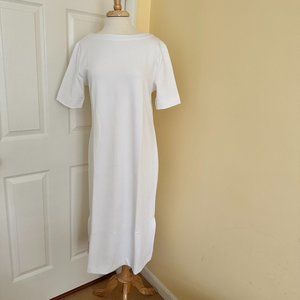 Prologue Size M Knit Twill White Sheath NWT